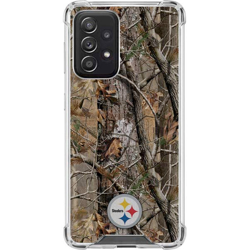 NFL Pittsburgh Steelers Realtree AP Camo Galaxy A52 5G Clear Case